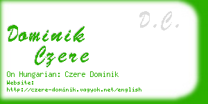 dominik czere business card